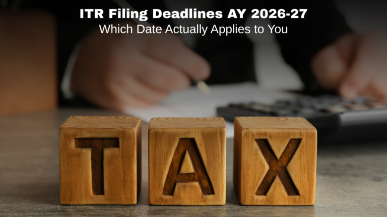 ITR Filing Deadlines AY 2026-27